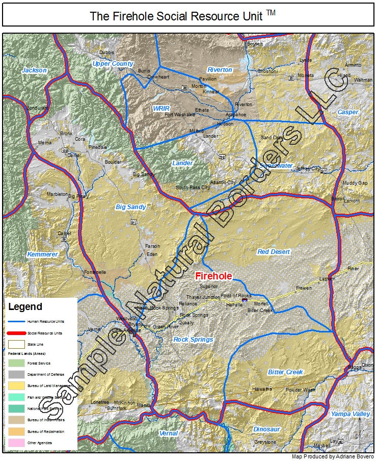 Fort Apache map - Social Resource Units of the Western USA