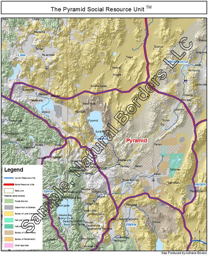 Pyramid map - Social Resource Units of the Western USA